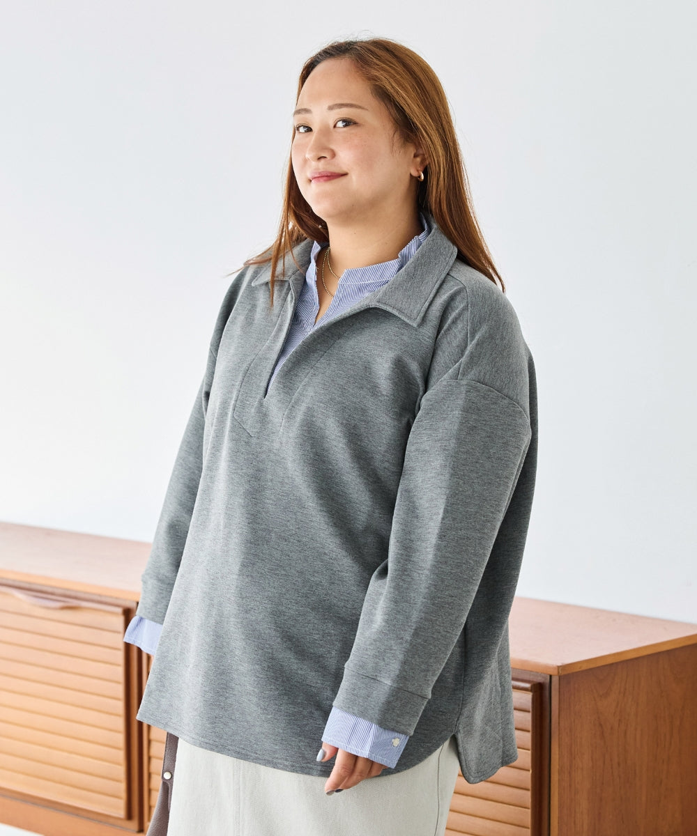 グレー　model:161cm 着用サイズ:3L