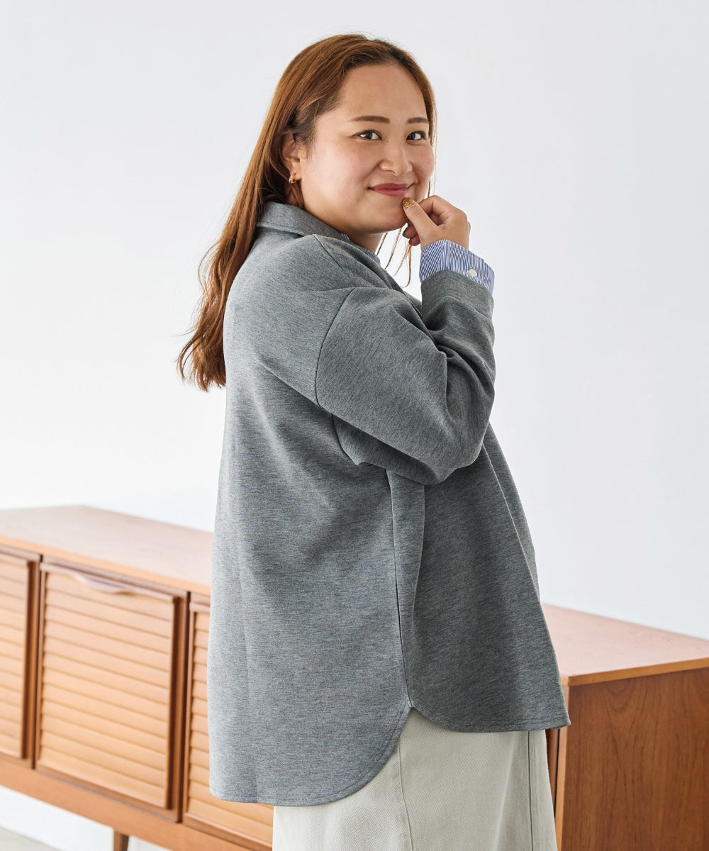 グレー　model:161cm 着用サイズ:3L