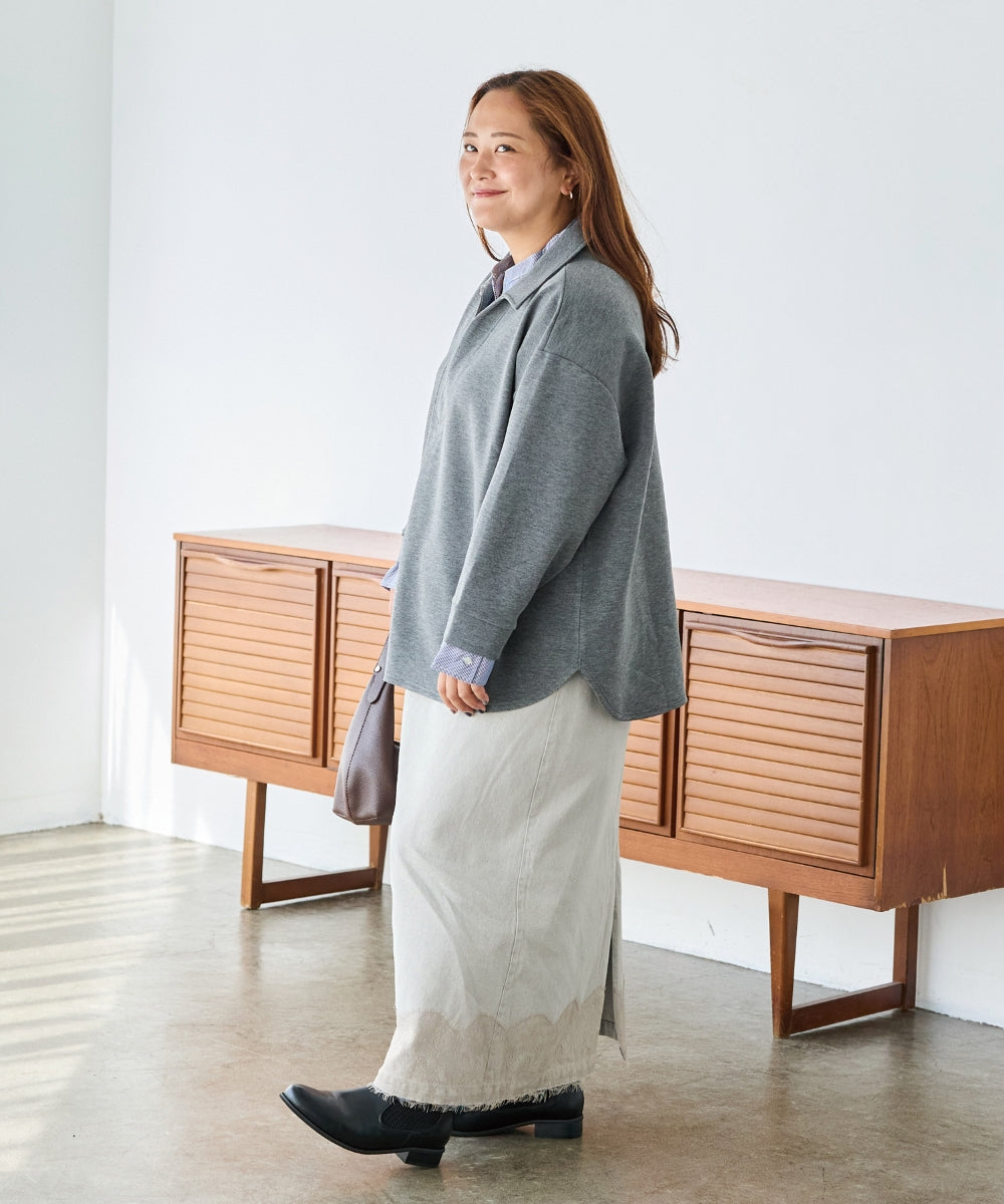 グレー　model:161cm 着用サイズ:3L