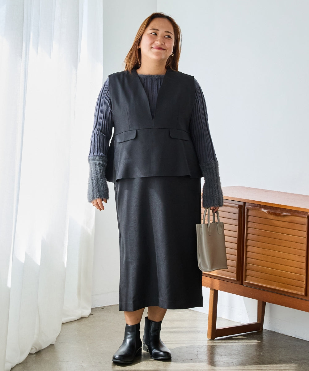 ブラック　model:161cm 着用サイズ:3L