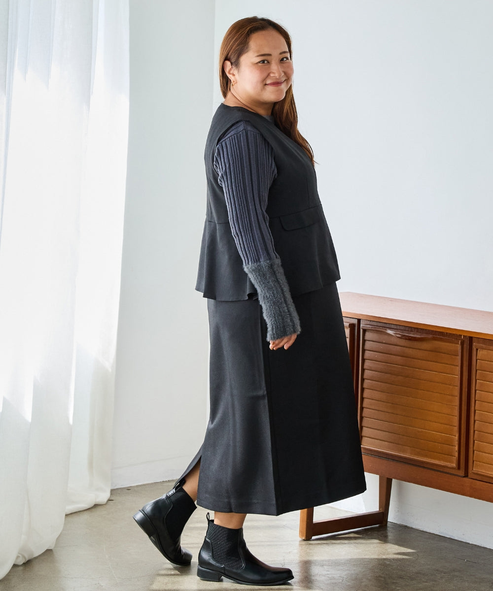 ブラック　model:161cm 着用サイズ:3L
