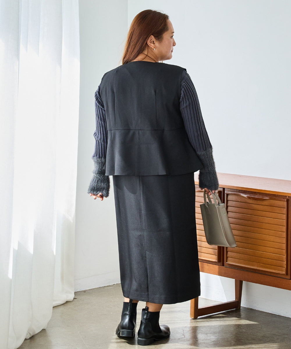 ブラック　model:161cm 着用サイズ:3L