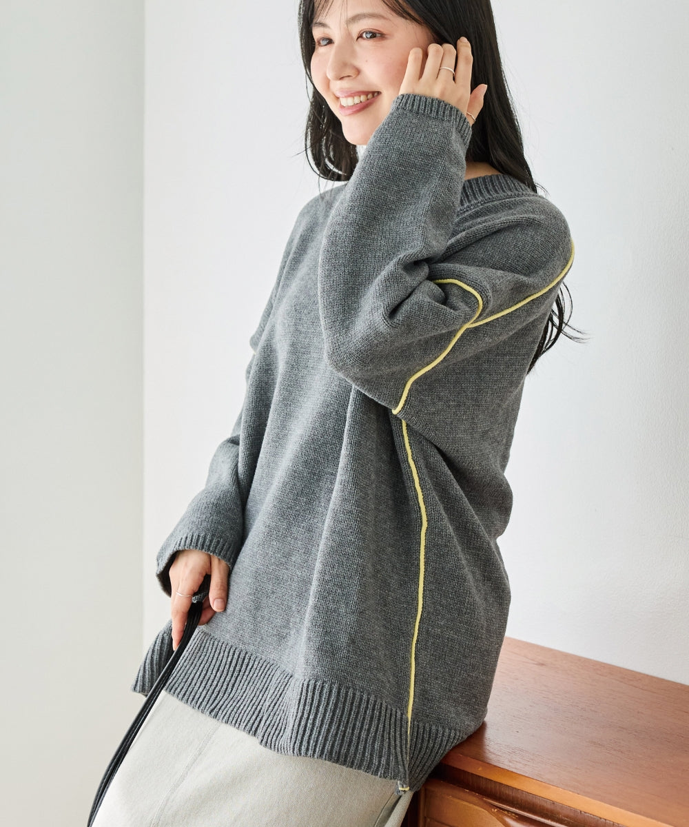 チャコールグレー　model:162cm 着用サイズ:F