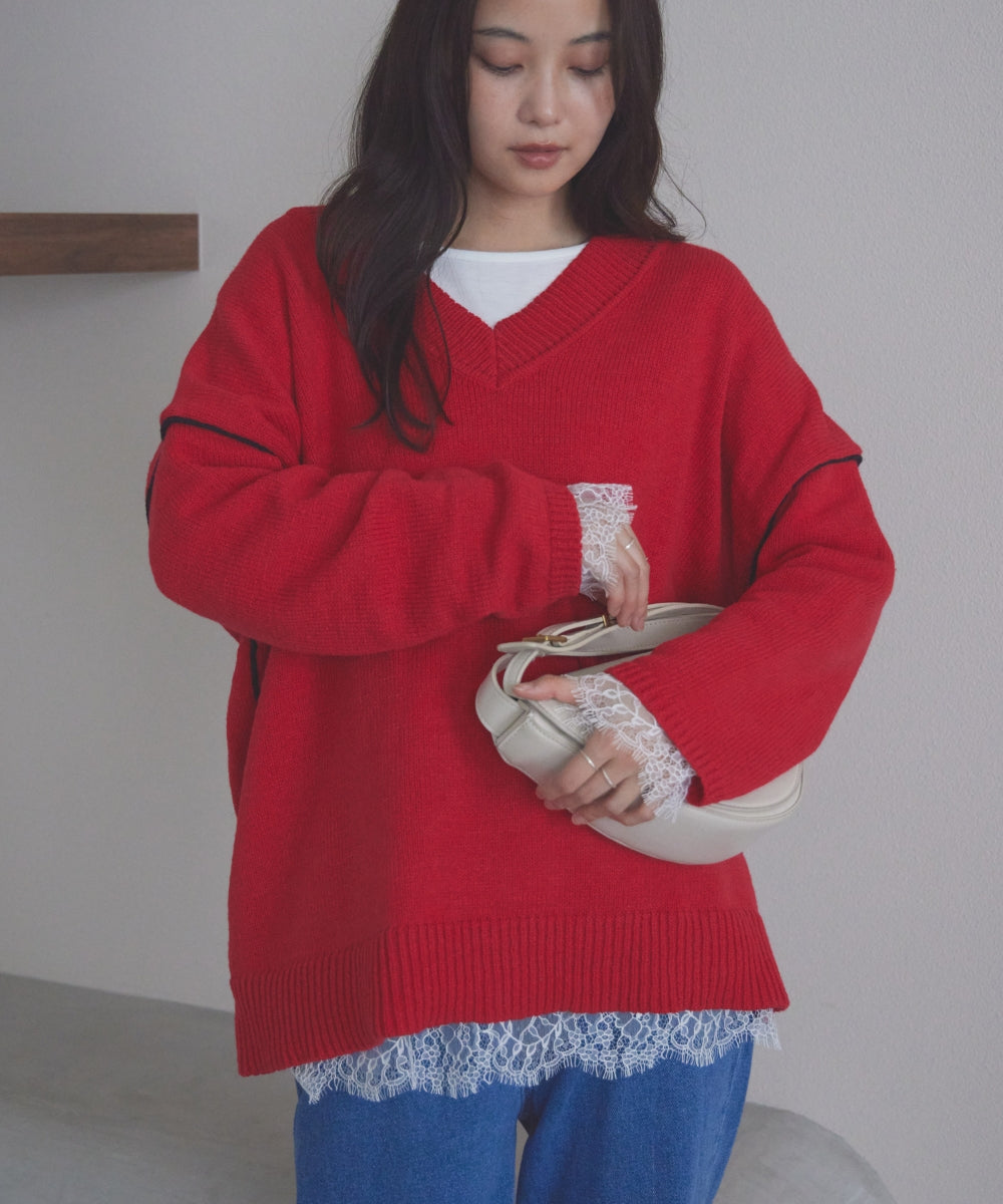 レッド　model:160cm 着用サイズ:F