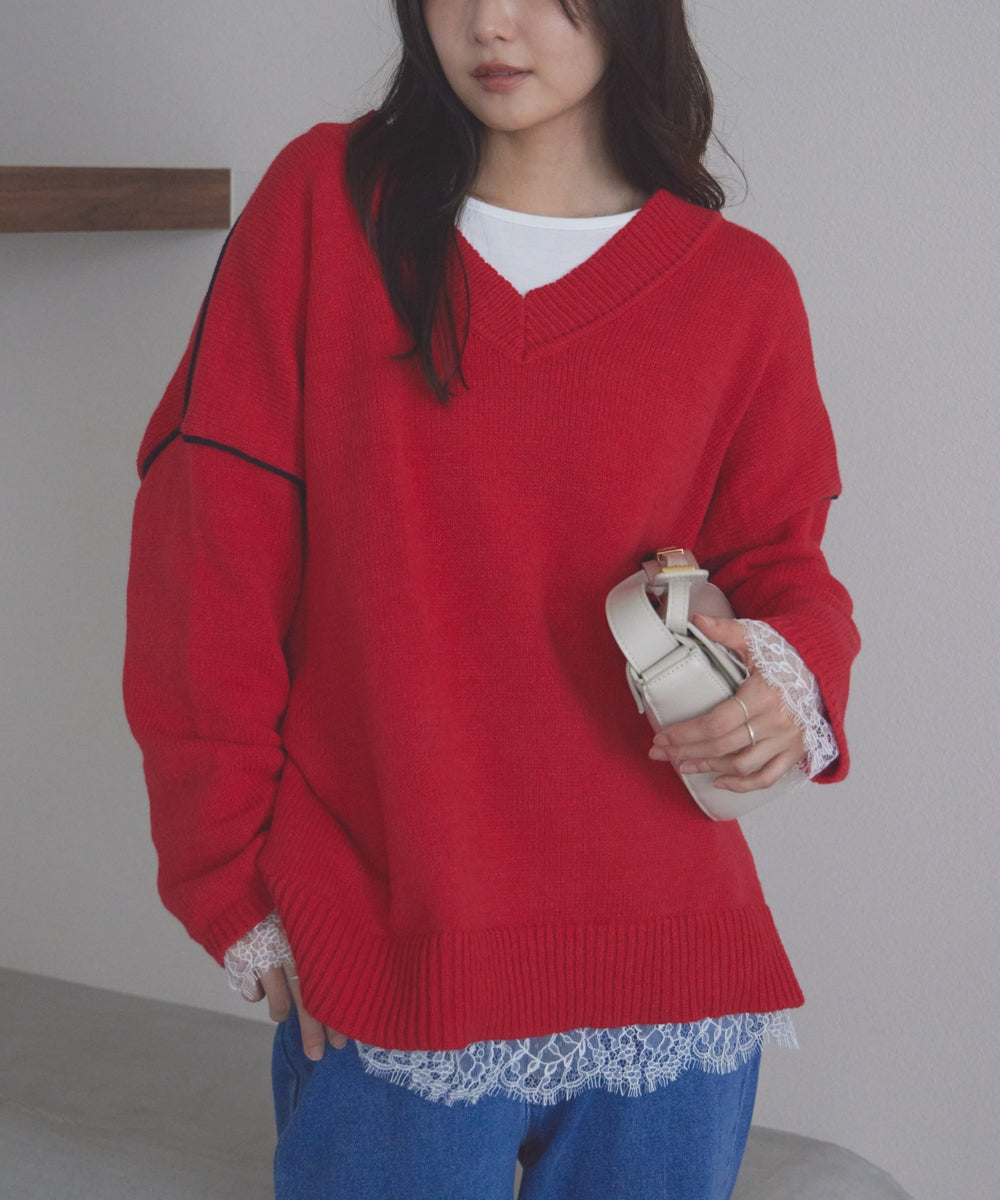 レッド　model:160cm 着用サイズ:F
