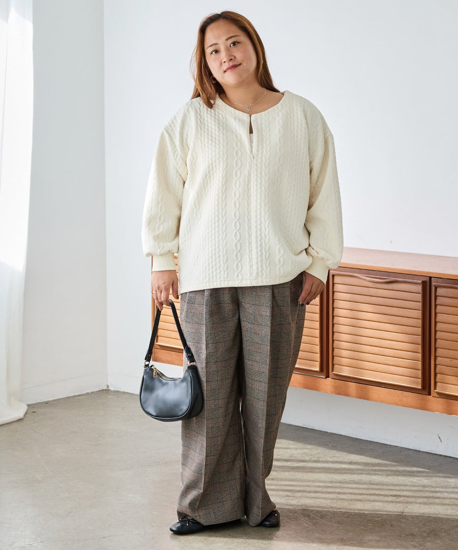 ブラウン　model:161cm 着用サイズ:3L