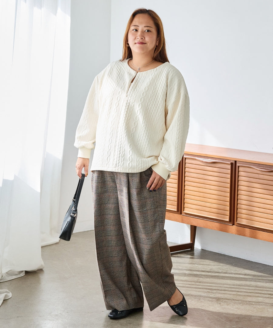ブラウン　model:161cm 着用サイズ:3L