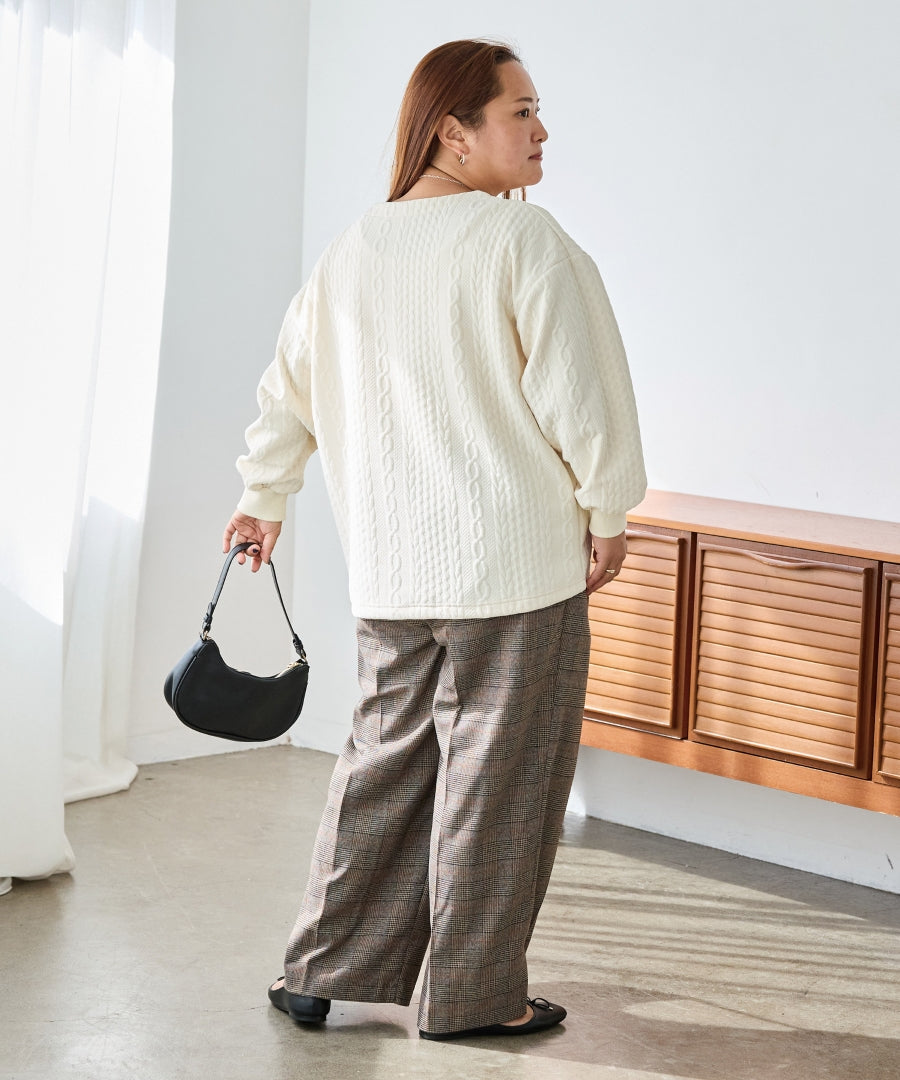 ブラウン　model:161cm 着用サイズ:3L