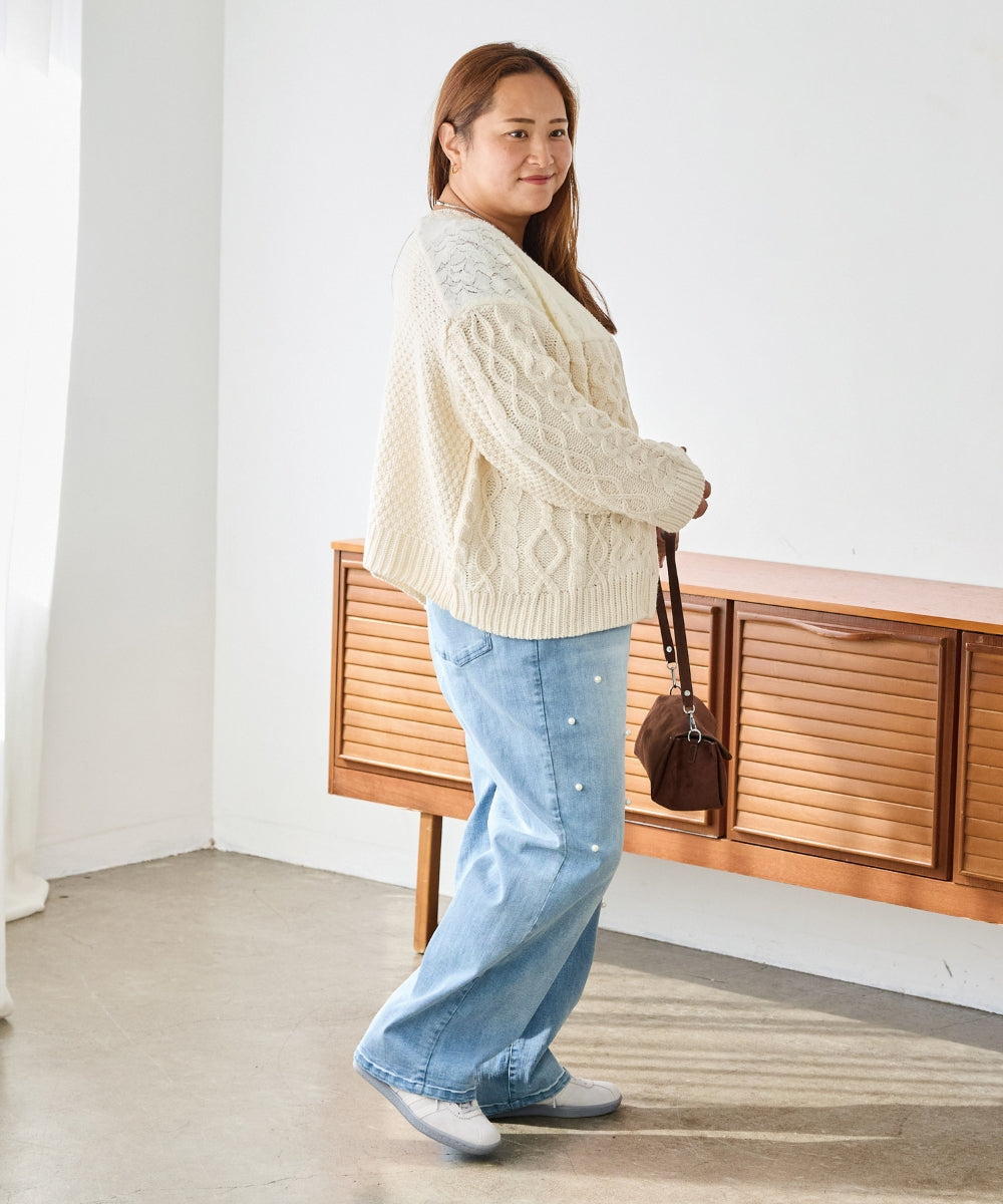 ブルー　model:161cm 着用サイズ:3L