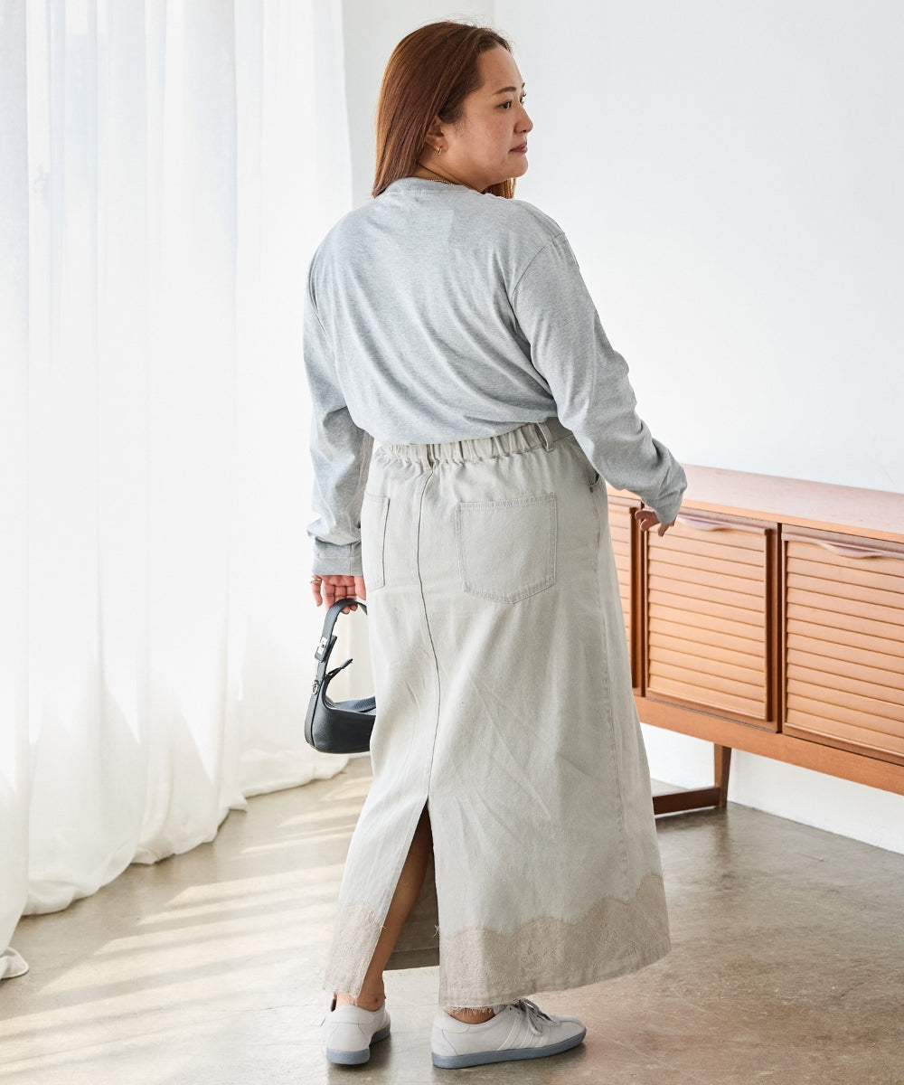 グレー　model:161cm 着用サイズ:3L