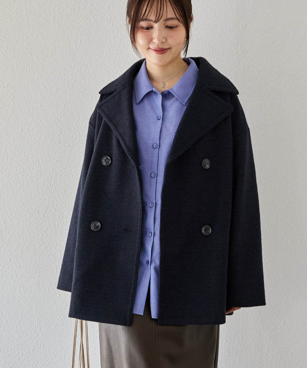 ネイビー　model:162cm 着用サイズ:M
